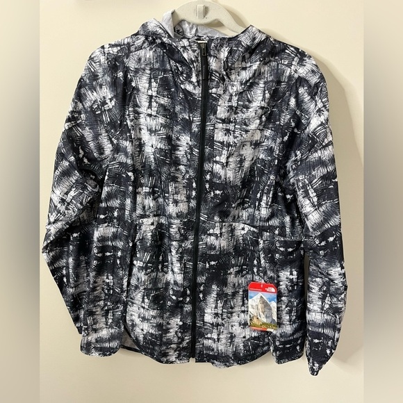 North Face Flyweight Jacket Black White Size Large New with Tags - Picture 1 of 9